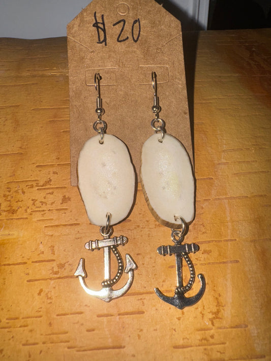 Antler Anchor Earrings