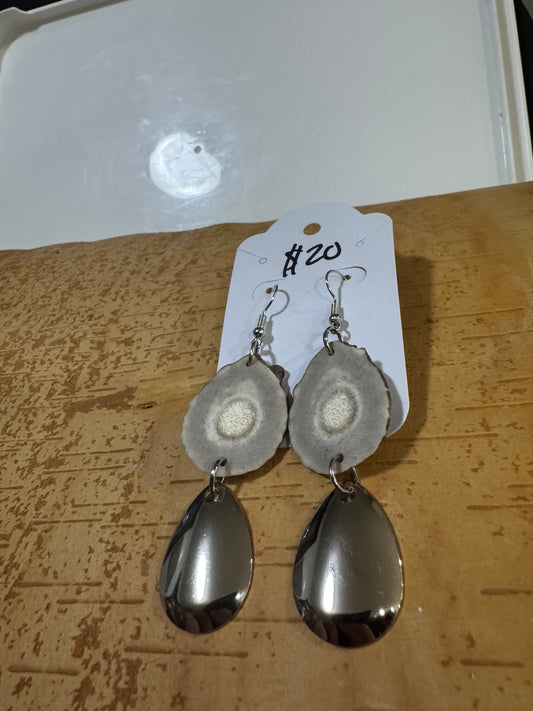 Single Antler Flash Earrings