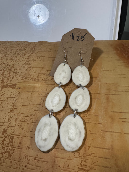 Big Triple Antler Earrings