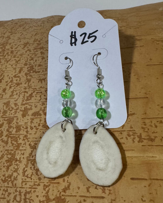 Beaded Antler Earrings