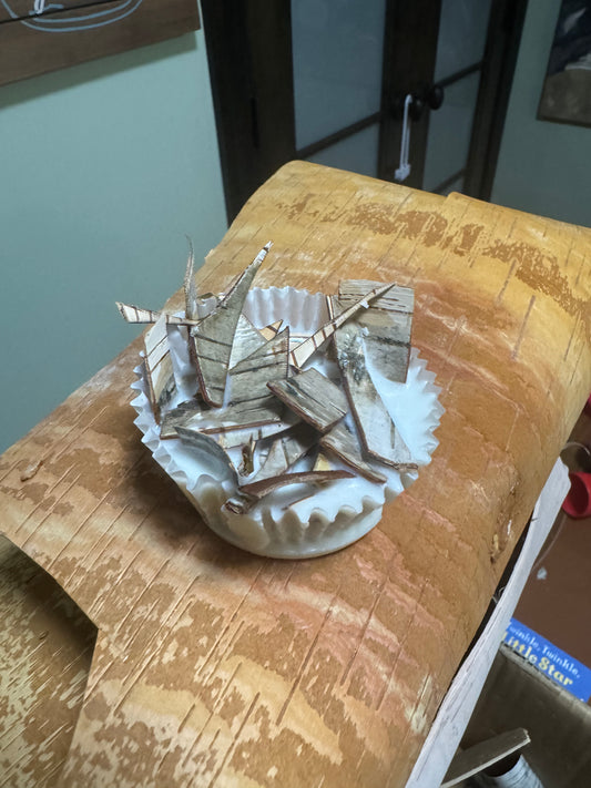 Birch Bark Soy Fire-starter