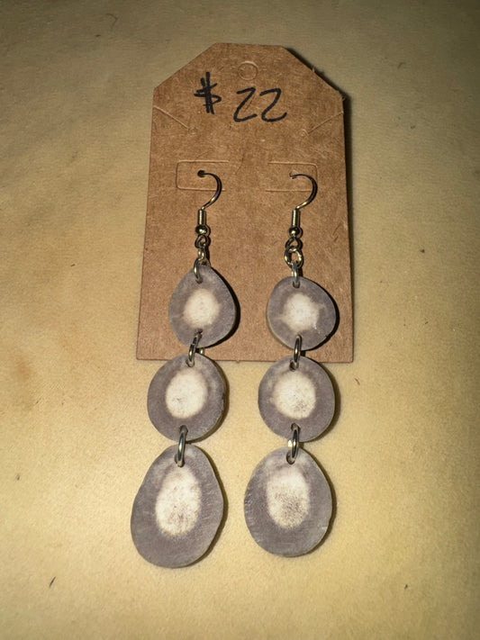 Antler Triple Earrings