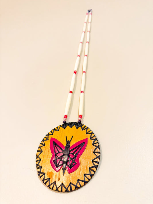 Pink Butterfly Medallion