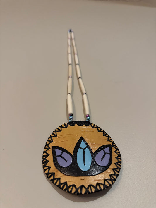 Purple/Blue Floral Medallion