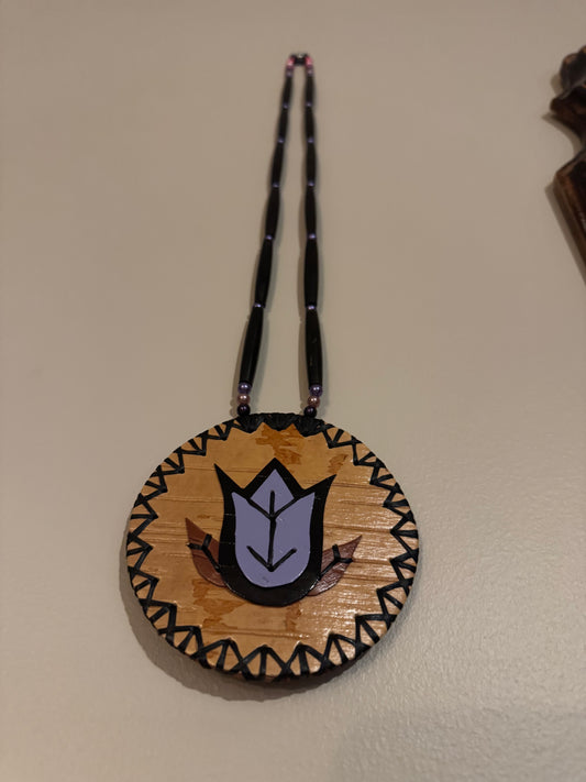 Purple Floral Medallion
