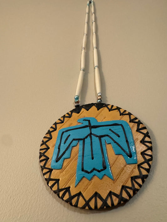 Blue Thunderbird Medallion
