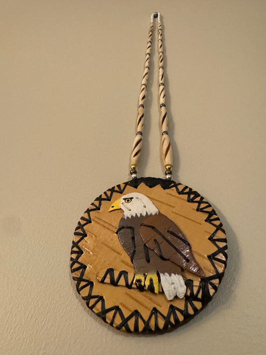 Bald Eagle Birch Medallion